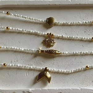 Bohemian Waterdicht Strand Rvs Eerste Kauri Zee Schelp Kettingen Kralen Schelp Ketting Voor Vrouwen Sieraden - Product Image 2