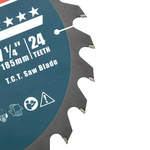 YOUHE Super Thin 7-1/4 "185MM * 20*24T Hoja de sierra circular TCT para cortar madera - Product Image 4
