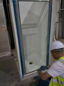 CUPC Kapsul Portabel Modular Akrilik Antikemah Kamar Mandi Pod Mandi AN0808 untuk Wadah Rumah Ringan Baja - Product Image 4