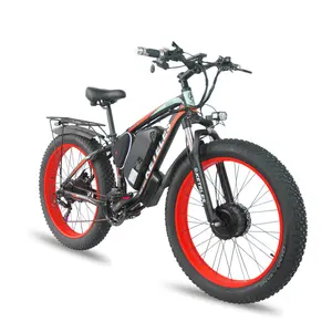 중국 창고 독일 배송 프랑스 유럽 듀얼 모터 48V 750W 2000w EBike 페달 어시스트 팻 타이어 전기 산악 자전거
