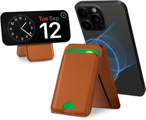Nouvelle Coque Téléphone 2025 en Cuir PU avec Portefeuille Magnétique pour Bureau, Compatible iPhone 14 15 16 <span class=keywords><strong>Pro</strong></span> Max, Support Magnétique et Fonction Porte-Cartes - Product Image 1