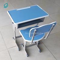 Bureau et chaise d'étudiant réglables en hauteur, en acier durable et moderne, pour salle de classe scolaire