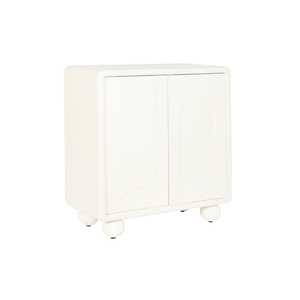 Cómoda de MDF con 2 Puertas, 80x37x86 cm, Color Blanco 3D - Product Image 1