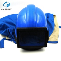Casque de sablage de haute qualité avec régulateur de température Cape lentille en PVC antistatique anti-poussière certifiée CE