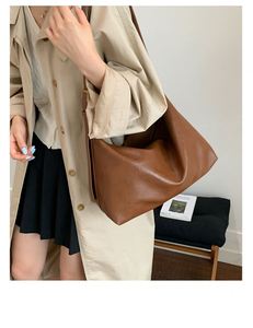 Factory Wholesale PU Handbag Lady's Shoulder <b>Bag</b> Large Capacity Leather Tote <b>Bags</b> - Product Image 4