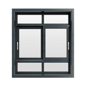 Fenêtre coulissante à double <span class=keywords><strong>vitrage</strong></span>, <span class=keywords><strong>prix</strong></span> avantageux, résistante au feu, avec sécurité anti-effraction, insonorisée, en aluminium, design moderne - Product Image 1