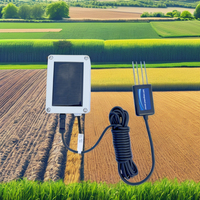 Capteur de sol sans fil LoRa à énergie solaire 8-en-1, transmetteur de température, d'humidité, de pH, d'EC, de NPK et de salinité du sol pour l'agriculture