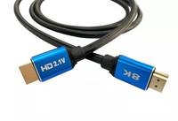 Câble HDMI 2.1 48 Gbps PVC double blindage plaqué or 8K60Hz 4K120Hz HDR dynamique EARC cuivre sans oxygène pour projecteur HDTV lecteur DVD