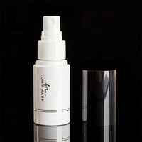Emballage cosmétique personnalisé, flacon pulvérisateur à fine brume en PET, pompe pulvérisatrice pour nettoyant visage, parfum, tonique, forme cylindrique, écran