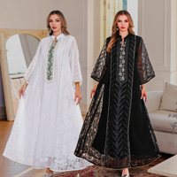 Vente chaude gris perlé Abaya robe modeste respirant Polyester égyptien Borkha antistatique 2 pièces ensemble-taille unique musulman traditionnel