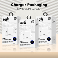 Chargeur rapide 30W PD QC5.0 avec prises EU/US/GB/UK pour écouteurs de téléphone portable USB-C d'entrée de Watch-220V intelligent