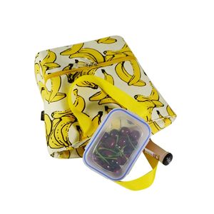 Bolsa de Compras ODM Personalizada, Reutilizable, Plegable, de Nailon, con Impresión Artística de Frutas y Plátanos, Impermeable, con Logotipo, Exportación Directa de Fábrica - Product Image 4