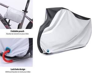 <span class=keywords><strong>Housse</strong></span> <span class=keywords><strong>de</strong></span> vélo imperméable pour l'extérieur, résistante aux UV, anti-poussière, pour vélo <span class=keywords><strong>de</strong></span> montagne et <span class=keywords><strong>de</strong></span> <span class=keywords><strong>route</strong></span> - Product Image 4