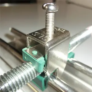 OEM özel 304 316 paslanmaz çelik Metal damgalama U tipi tel tutucu kablo klipsi