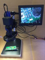 Microscopio Electrónico HD de 8 pulgadas para reparación e inspección de placa base, dispositivo digital de aumento con pantalla LCD VGA de 200w