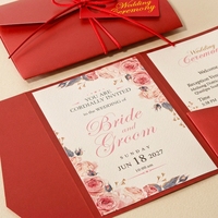 Cartes d'invitation de mariage personnalisées sur mesure, cartes de banquet imprimées avec logo d'entreprise, plusieurs options de couleurs élégantes, papier gaufré