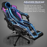 Échantillon Gratuit Chaise de Jeu Inclinable de Luxe Personnalisée pour Bureau à Domicile et Gamers avec Repose-Pieds – Vente en Gros