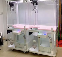 Arcade Craft Studio ACS Source Machine à grue monoplace pour adulte, personnalisable, à monnayeur, avec interface vocale en anglais, en fer et verre trempé