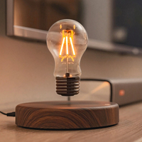 Lámpara Nocturna de Luna Levitante 360 °   Lámpara LED Magnética Flotante Giratoria de 3 Colores, Material ABS, para Decoración de Escritorio en Casa u Oficina