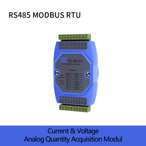 โมดูลรับสัญญาณอนาล็อก 8 ช่อง TD-4017 4-20mA 0-10V แบบแยกสัญญาณ รองรับ Modbus RTU RS485 สำหรับการเก็บข้อมูลในระบบอัตโนมัติทางอุตสาหกรรม - Product Image 1