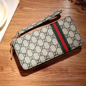 Cartera de marca con cremallera doble de cuero largo de diseñador barato - Product Image 6