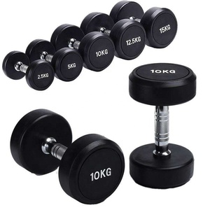 CZFIT Factory Custom 2.5-50kg <b>Dumbbell</b> Adjustable Weight Training Gym Dumbells Sports Accessories Round Rubber Coating <b>Dumbbells</b> - Product Image 1