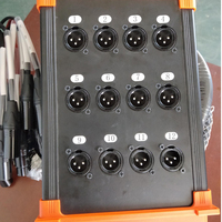 Cable Multicore XLR Macho-Hembra de 12 Canales ABCCABLS para Conexión de Audio/Video e Iluminación de Escenario, de Cobre Libre de Oxígeno, Fabricado en
