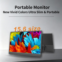 Moniteur portable 60Hz 1920*1080 15,6 pouces, interface Type-C, haut-parleur intégré, écran portable
