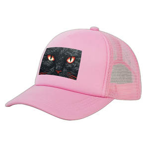 Image personnalisée Casquette de baseball à la mode en maille de coton avec motif de zone imprimé Tissu sergé Techniques par sublimation Caractéristiques communes - Product Image 3