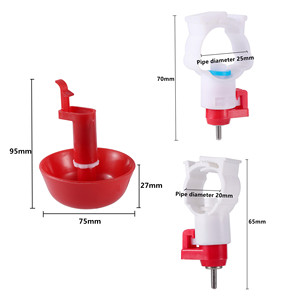 <span class=keywords><strong>Bebedero</strong></span> Automático Colgante para Pollos, Comedero con Boquilla para Gallineros, con Clip de Hebilla Blanca de 20/25 mm - Product Image 2
