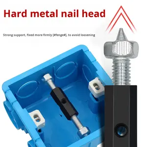 صندوق قاعدة كاسيت فولاذي من النوع 1/2، مصنع بطلاء الزنك، نظام تشغيل يدوي، غسالة مسطحة، مخزون الجملة والتجزئة من المصنع - Product Image 4