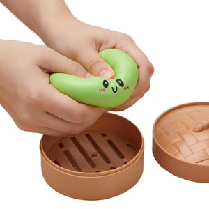 JY Custom Squishy TPR Bubble Stress Relief Squeeze <b>Toy</b> Kawaii Dumpling Sensory <b>Toy</b> Unisex 14 Years & up <b>Desk</b> Decor Gift - Product Image 1