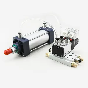 La combinazione di elementi pneumatici contiene cilindro d'aria serie SC/raccordo/valvola/tubo Pu - Product Image 1