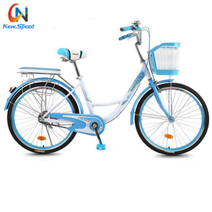 Bicicleta Urbana Clásica Retro de Una Velocidad con Cuadro de Aluminio y Horquilla de Acero de 26 Pulgadas <span class=keywords><strong>para</strong></span> <span class=keywords><strong>Mujer</strong></span> - Product Image 1