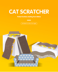 <span class=keywords><strong>TAIDO</strong></span> Planche à gratter pour chat en carton sûre et sans pollution pour arbres à chat et griffoirs - Product Image 1