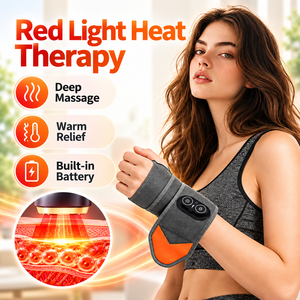 Masajeador de Manos con Terapia de Luz Roja, Soporte de Muñeca Calefactado, Masaje por Vibración, Batería Integrada para Alivio Diario - Product Image 1