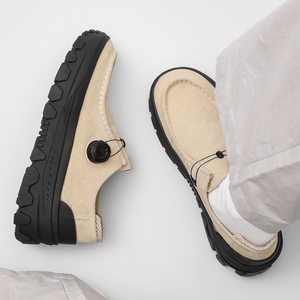 Botas de senderismo de suela gruesa para hombre, estilo canguro, con botón giratorio, para exteriores, mocasines casuales, cómodos y duraderos, para caminar, Verano 2026 - Product Image 1