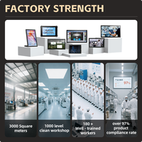 15 Zoll Open Frame Industriemonitor Full HD 1920x1080 IPS Panel Touchscreen Neu mit Weitem Blickwinkel für Industrielle Anwendungen