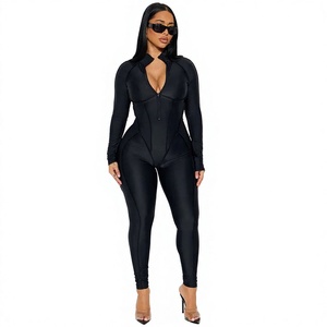 Mono Deportivo de Alta Calidad de Manga Larga, Mono Deportivo de Una Pieza para Gimnasio, Body para Mujer Hecho a Medida por Twin City - Product Image 1