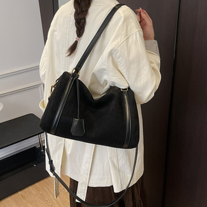 Retro Boston Pillow Bag Women's 2026 New All-match PU Zipper Shoulder Bag Large Capacity Women Crossbody Bag Two Straps - Product Image 2