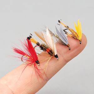 20pcs Kit de mouches de pêche à la <span class=keywords><strong>mouche</strong></span> sec humide Nymphe Streamers Perdigon <span class=keywords><strong>Euro</strong></span> Style Leurres assortis avec boîte de rangement - Product Image 4