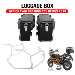 Caja de almacenamiento de aluminio para motocicleta JFG, caja de equipaje multifuncional del lado izquierdo y derecho para Honda Africa Twin <span class=keywords><strong>Crf1000</strong></span> Adv Remus 2019 - Product Image 2