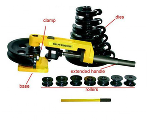 SWG-25S nhiệm vụ nặng nề Hướng dẫn sử dụng ống Bender cho 3/8 ", 1/2", 9/16 ", 5/8", 3/4 ", 7/8", 1 "sắt/thép/Đồng/nhôm ống Bender - Product Image 6