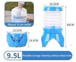 Contenedor de Agua Plegable de PVC Portátil al por Mayor, Capacidad de 3.5/7.5/7.5/9.5 L, para Viajes o Actividades al Aire Libre - Product Image 4