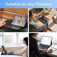 Étui clavier magnétique sans fil détachable ultra-fin pour Lenovo Idea Tab Plus 12,1 pouces 2025 / Tab K12 avec support en cuir