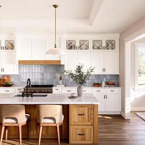 Gabinetes de Cocina Personalizados BALOM, Madera Contrachapada, Estilo Moderno Clásico, Juego de Gabinetes de Cocina Modulares con Isla - Product Image 3