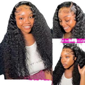 วิกผมลูกไม้ด้านหน้าแ<span class=keywords><strong>บ</strong></span><span class=keywords><strong>บ</strong></span>หยิกฟู 13*6 นิ้ว ผมยาวหยิกเล็ก <span class=keywords><strong>สี</strong></span>ดำ ปรับรูปหน้า รุ่น DY252 - Product Image 1