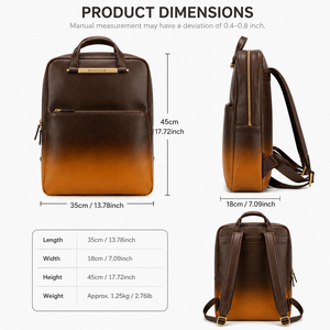 women leather <b>backpack</b> laptop <b>backpack</b> business travel <b>backpack</b> <b>large</b> capacity <b>backpack</b> fashion daily carry bag for off - Product Image 5