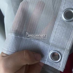 Red de Seguridad de Malla de Poliéster Recubierta de <span class=keywords><strong>PVC</strong></span> Gris, Red de Plástico para Construcción, para Protección de Andamios y Edificios - Product Image 3