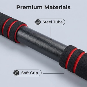 Barra de dominadas multifuncional para <span class=keywords><strong>puerta</strong></span>, barra horizontal para fitness, altura ajustable, instalación sin tornillos para uso doméstico - Product Image 6